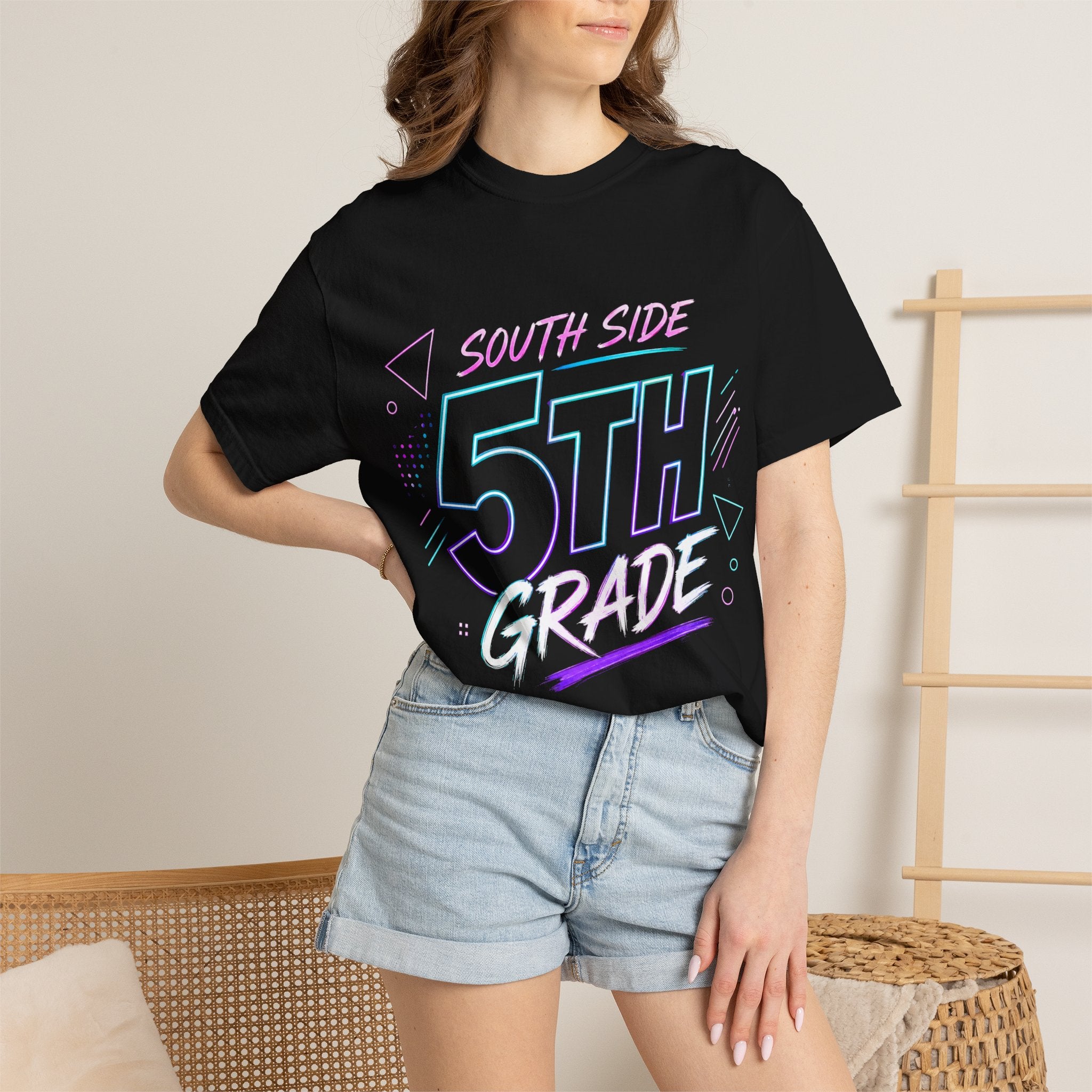 5th Grade T-Shirt — 'South Side' Retro School Tee