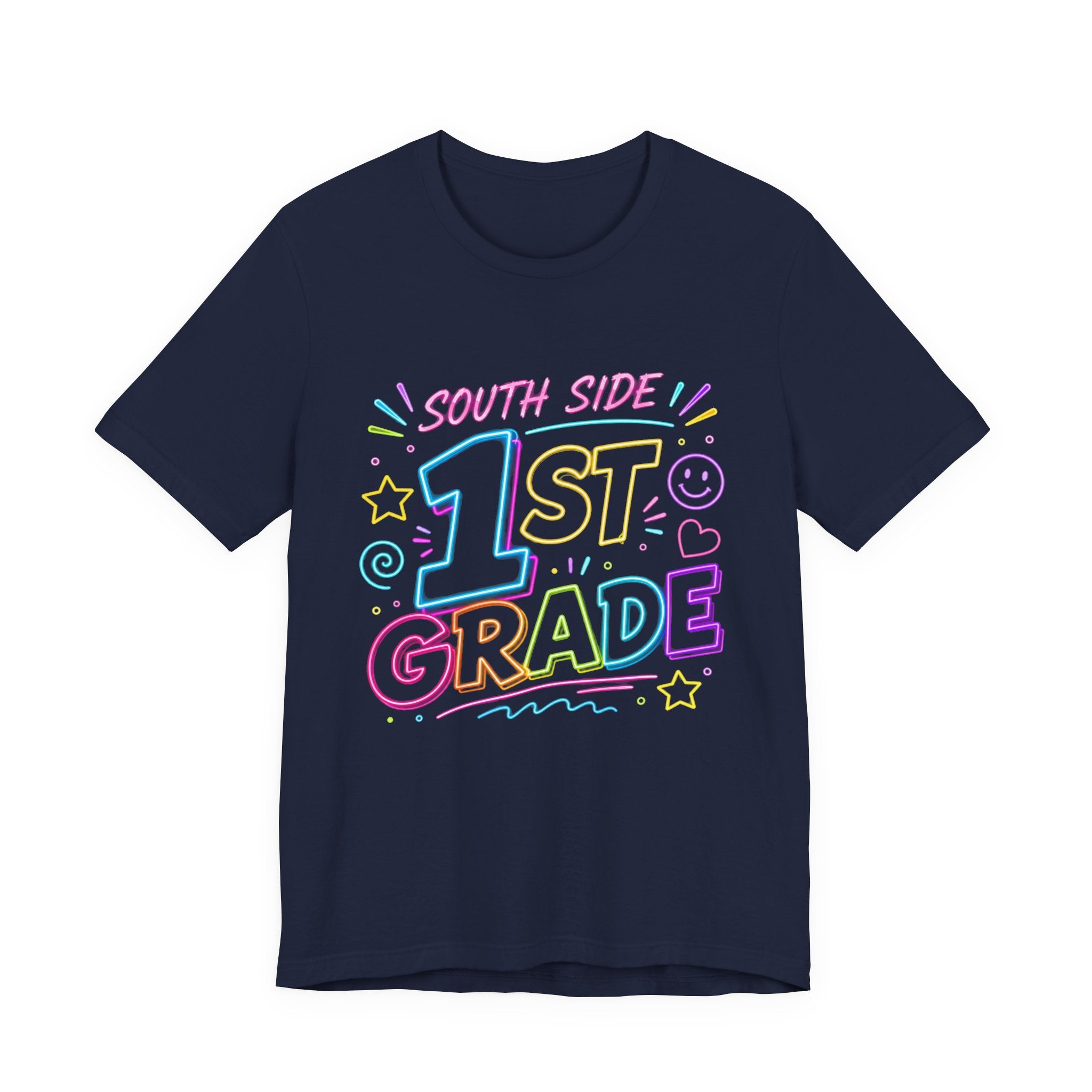 South Side 1st Grade T-Shirt — Colorful Pastel Back-to-School Tee for First Graders