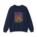 Ready, Set, Glow! Crewneck Sweatshirt — Colorful School Spirit Design