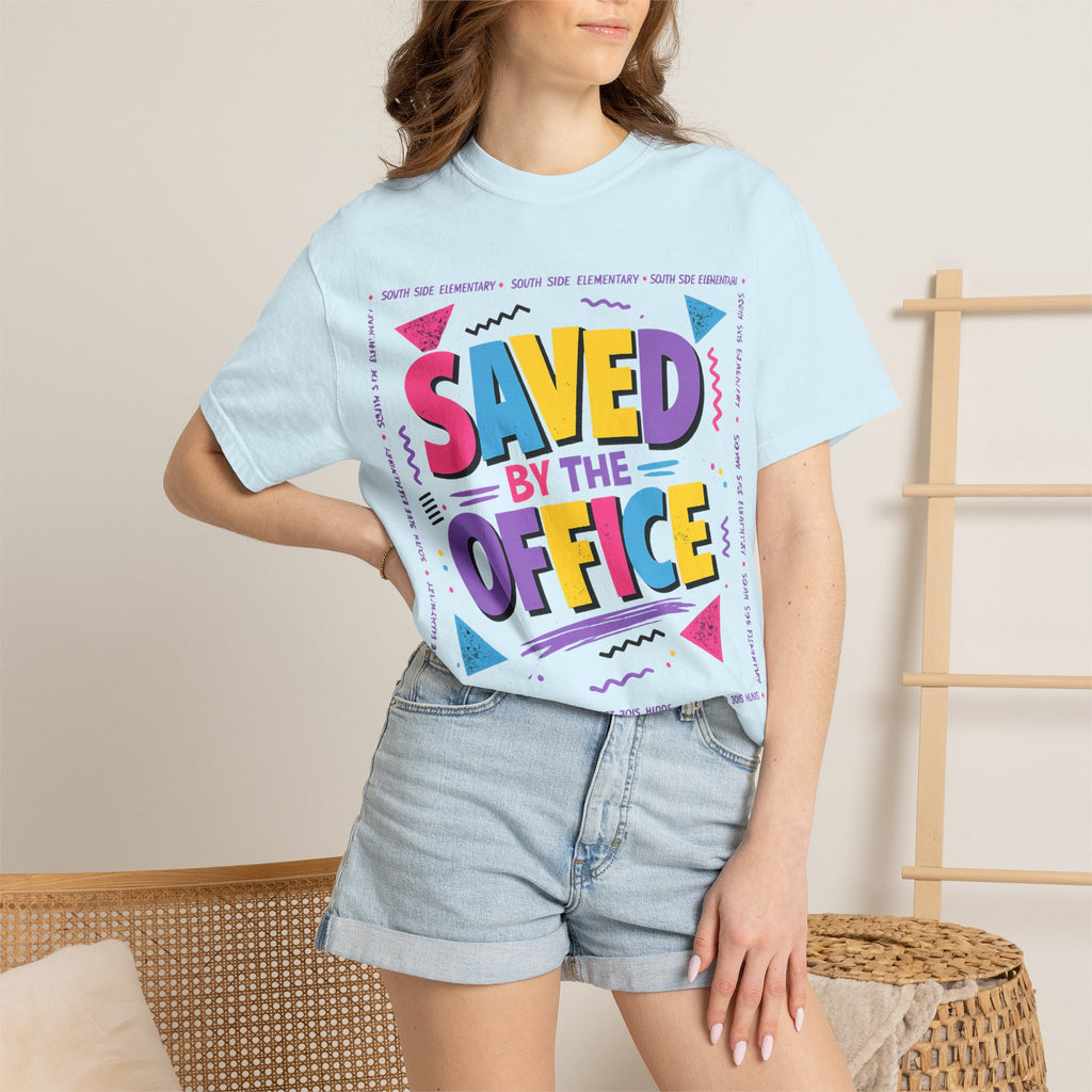 Saved By The Office T-Shirt — 90s Retro Graphic Tee for Office Fans