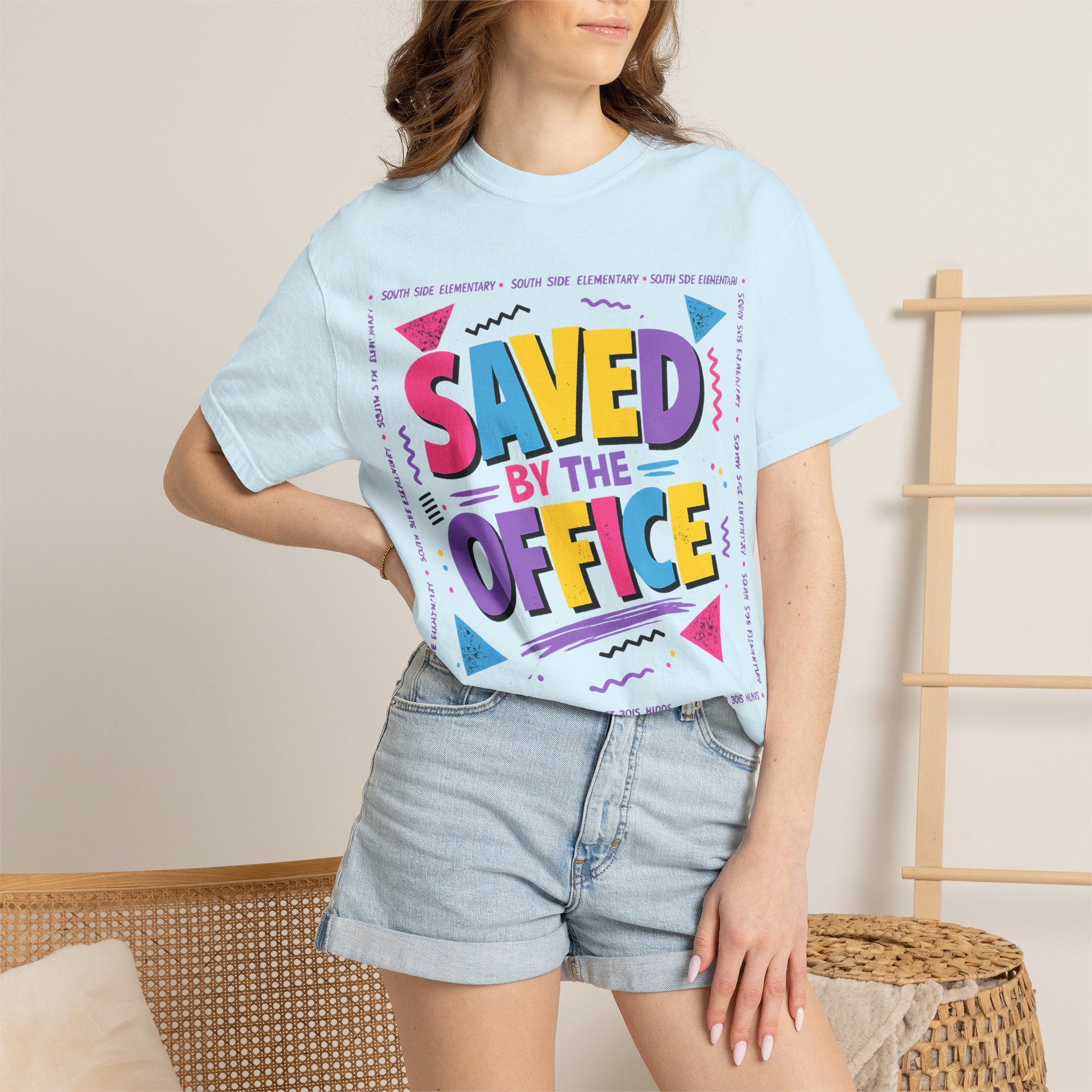 Saved By The Office T-Shirt — 90s Retro Graphic Tee for Office Fans
