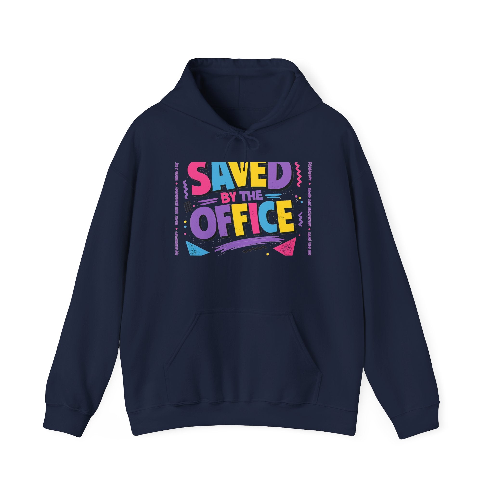 Hoodie — "Saved by the Office" Retro Graphic Pullover