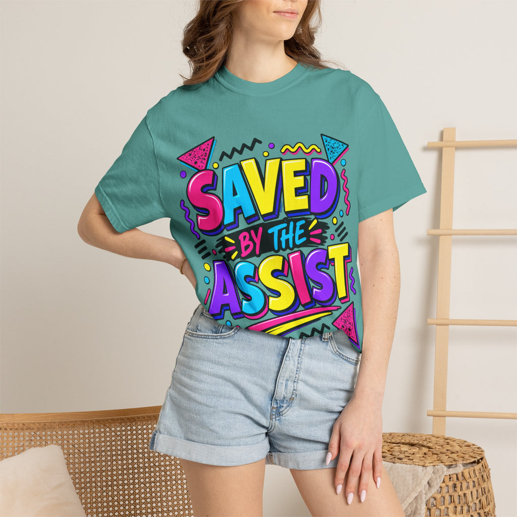 Saved By The Assist T-Shirt — Retro 80s/90s Style