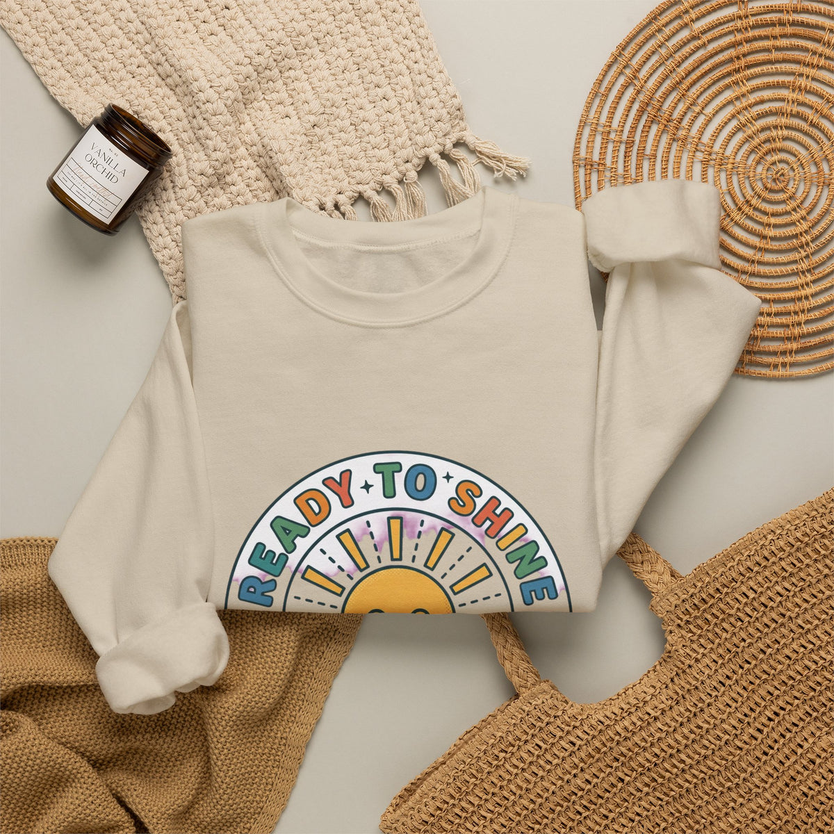Ready to Shine Sweatshirt | First Day of School, Grade Personalization
