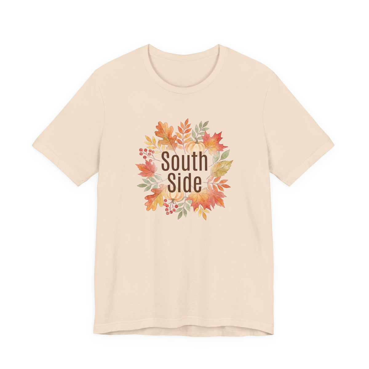 South Side Wreath T-Shirt | Thanksgiving Fall Leaves, Harvest Shirt