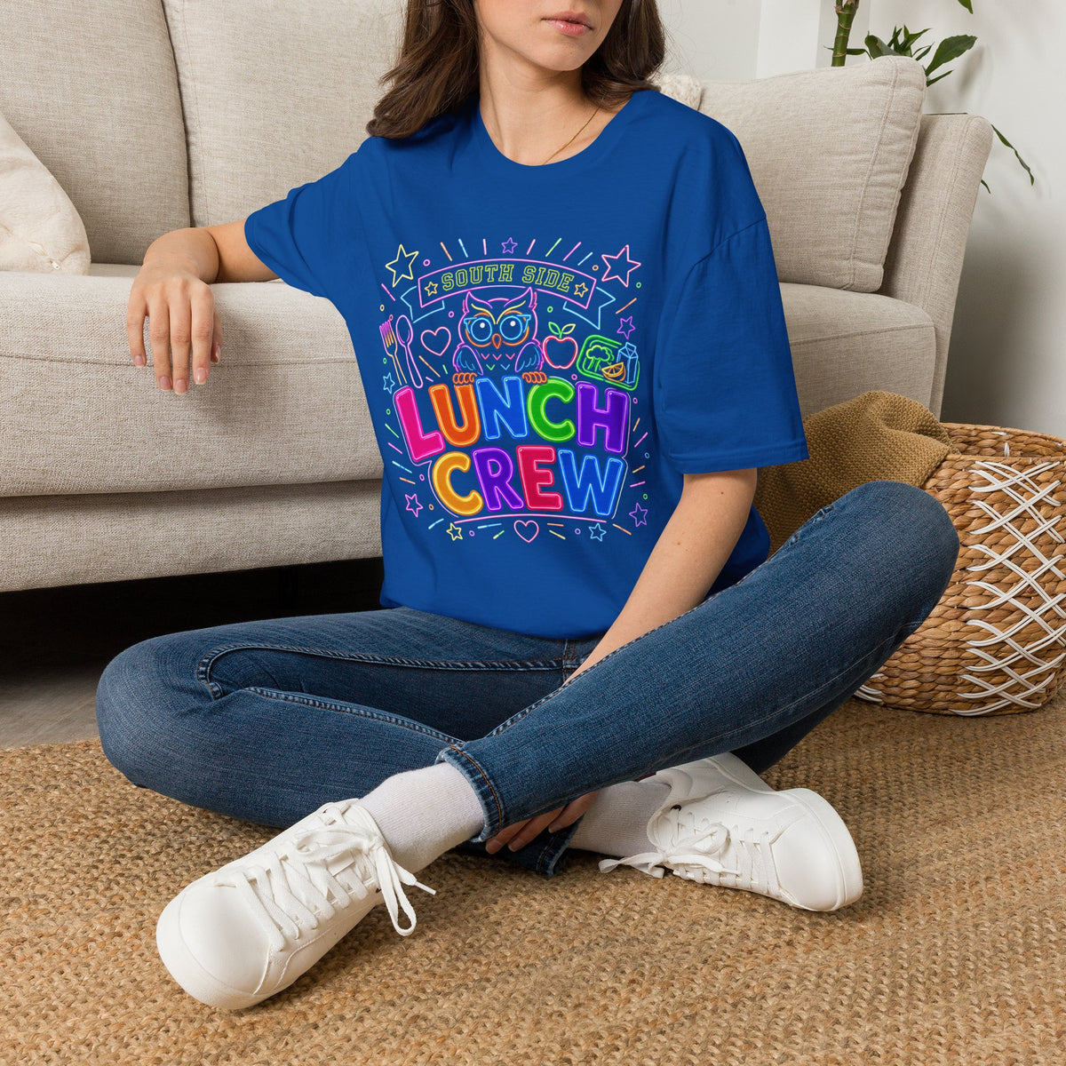Lunch Crew T-Shirt  Neon Owl