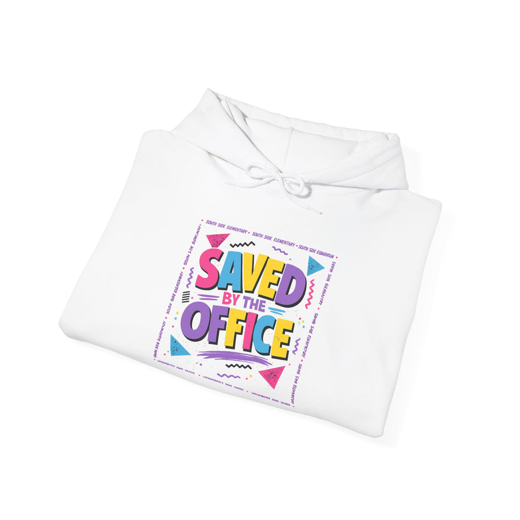 Hoodie — "Saved by the Office" Retro Graphic Pullover
