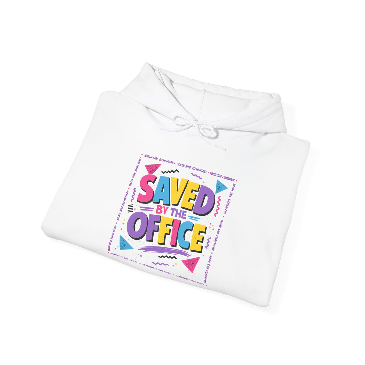 Hoodie — "Saved by the Office" Retro Graphic Pullover