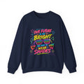 Crewneck Sweatshirt — “Our Future Is So Bright We Have to Wear Shades” Retro Graphic