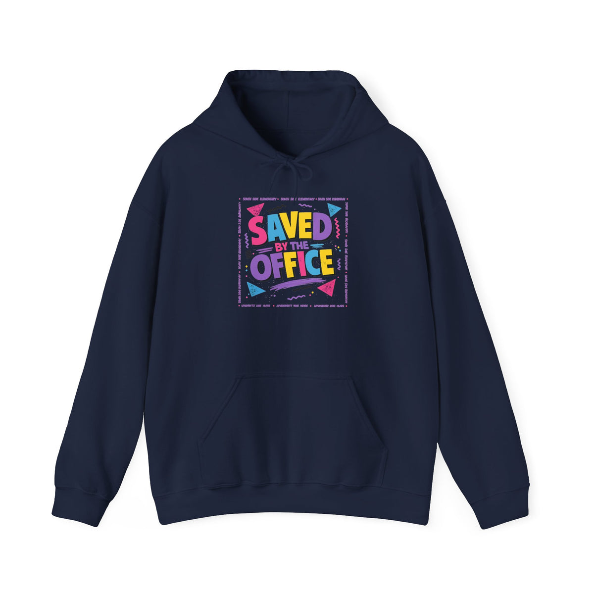 Hoodie — "Saved by the Office" Retro Graphic Pullover