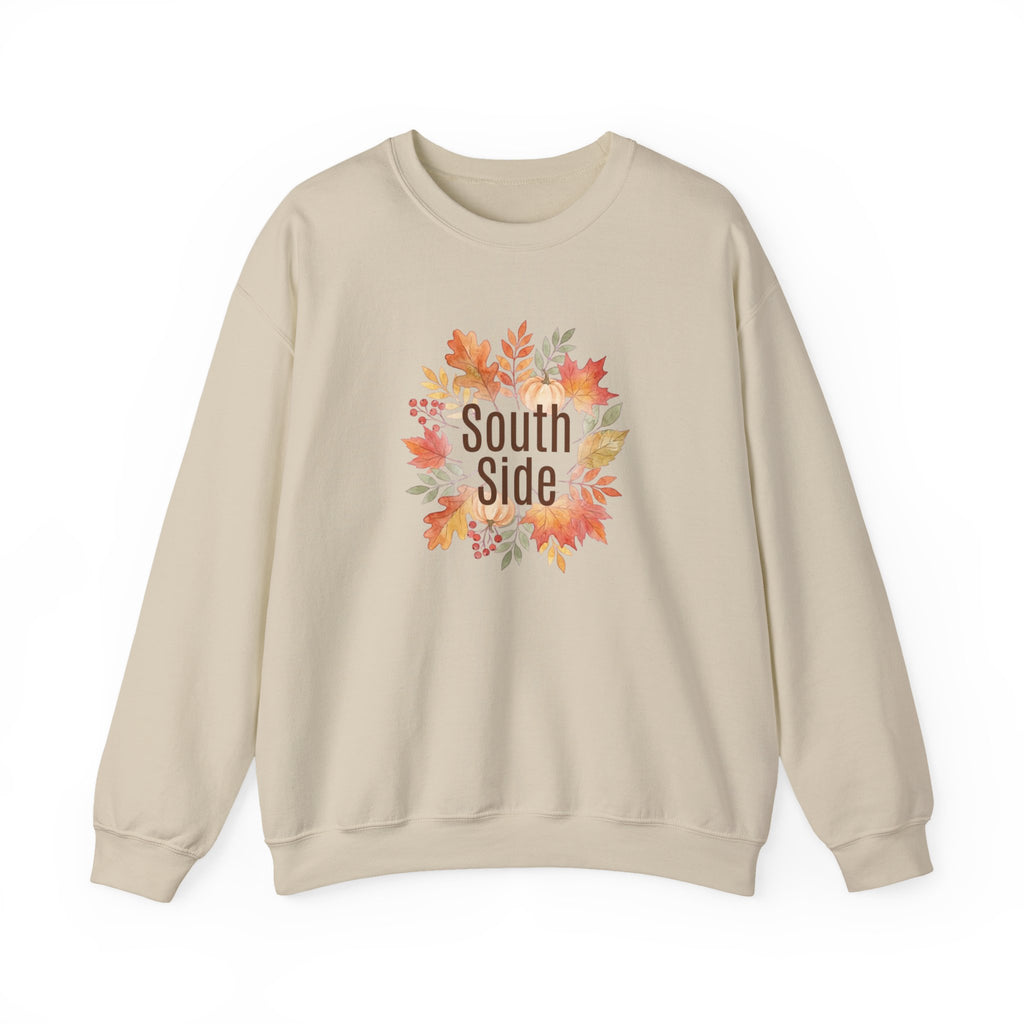 South Side Fall Leaves Crewneck Sweatshirt | Thanksgiving, Harvest