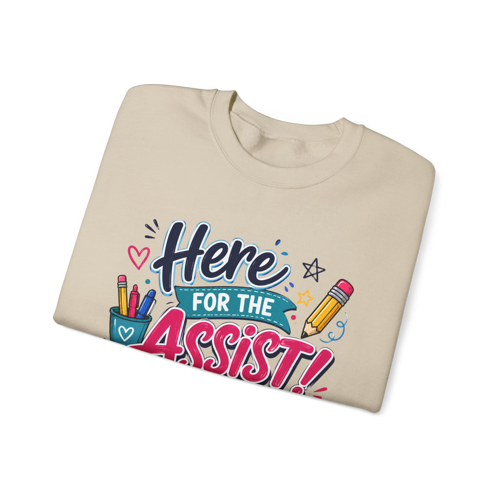 "Here for the Assist!" School Graphic