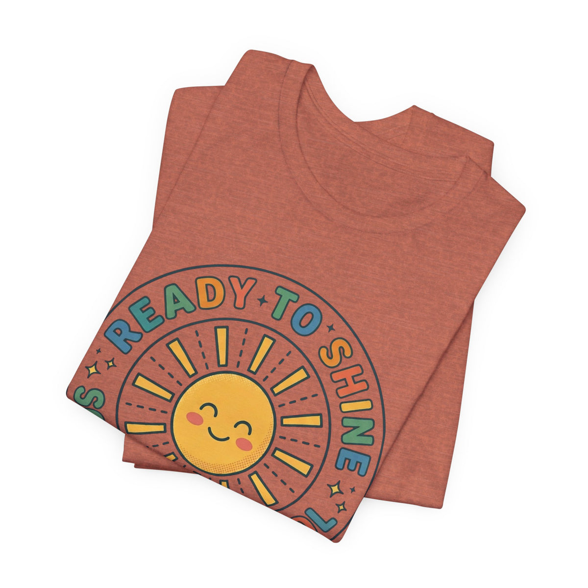 Ready to Shine Sun Graphic Tee | First Day of School, Grade Photo Shirt