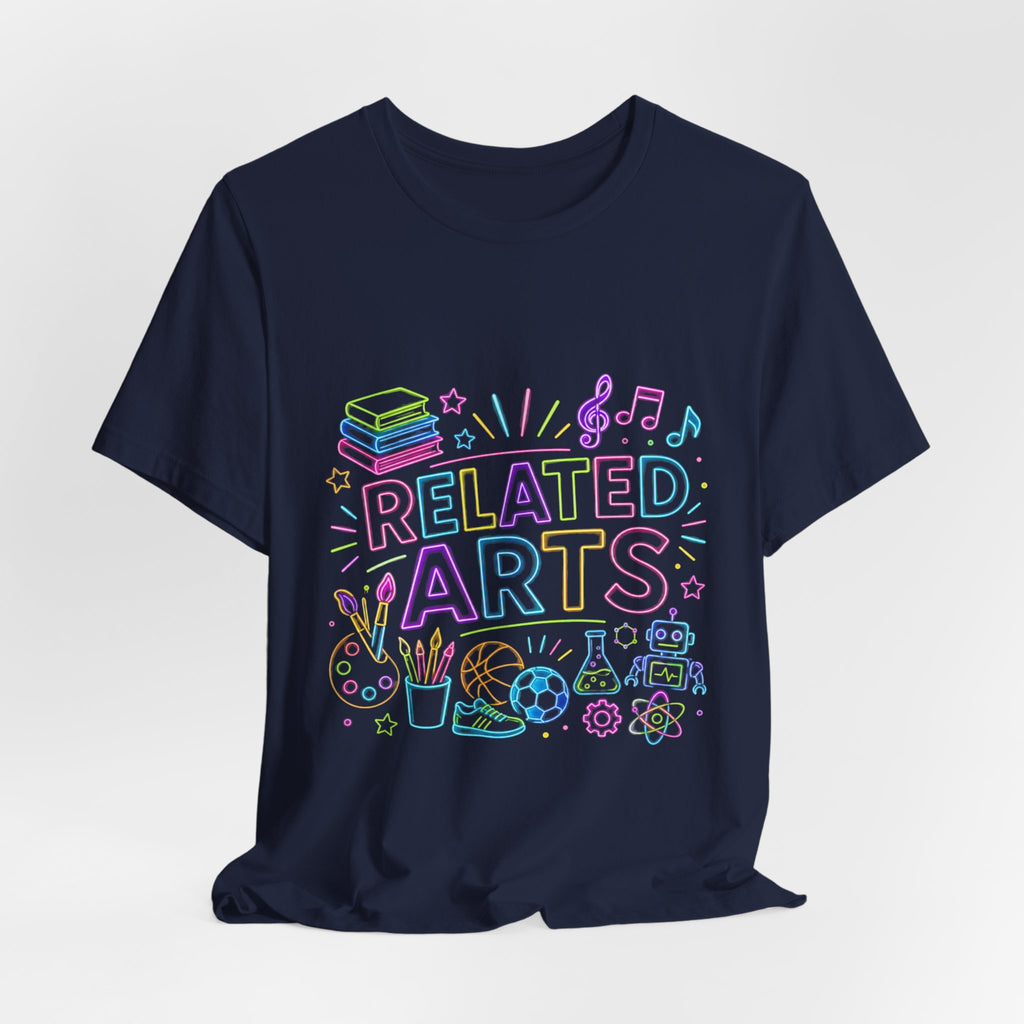 Related Arts T-Shirt — Pastel School Subjects Graphic Tee