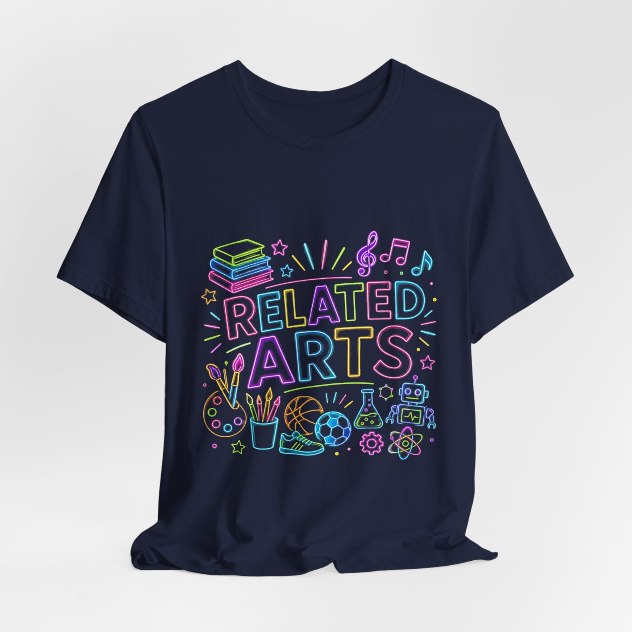Related Arts T-Shirt — Pastel School Subjects Graphic Tee