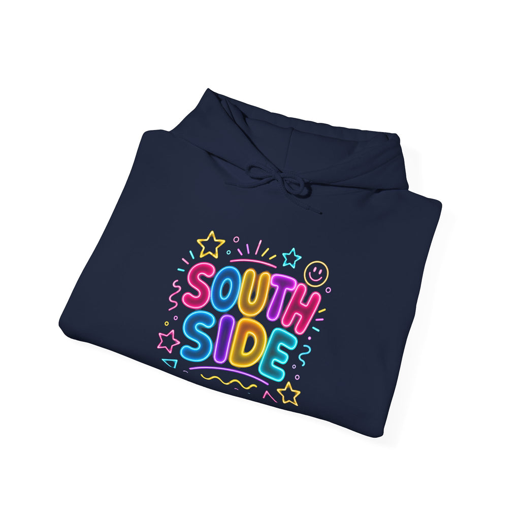 Southside Colorful Pastel Hoodie — "SOUTH SIDE" Cute Graphic Pullover