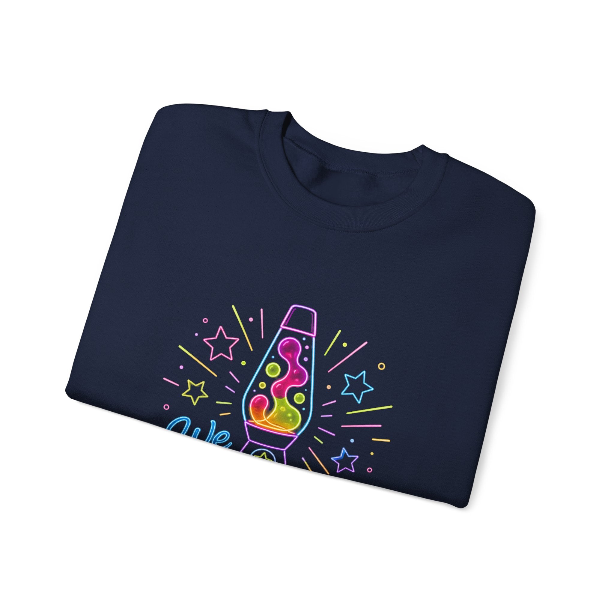 Lava Lamp Crewneck Sweatshirt — "We Lava Side" Retro Pastel Graphic
