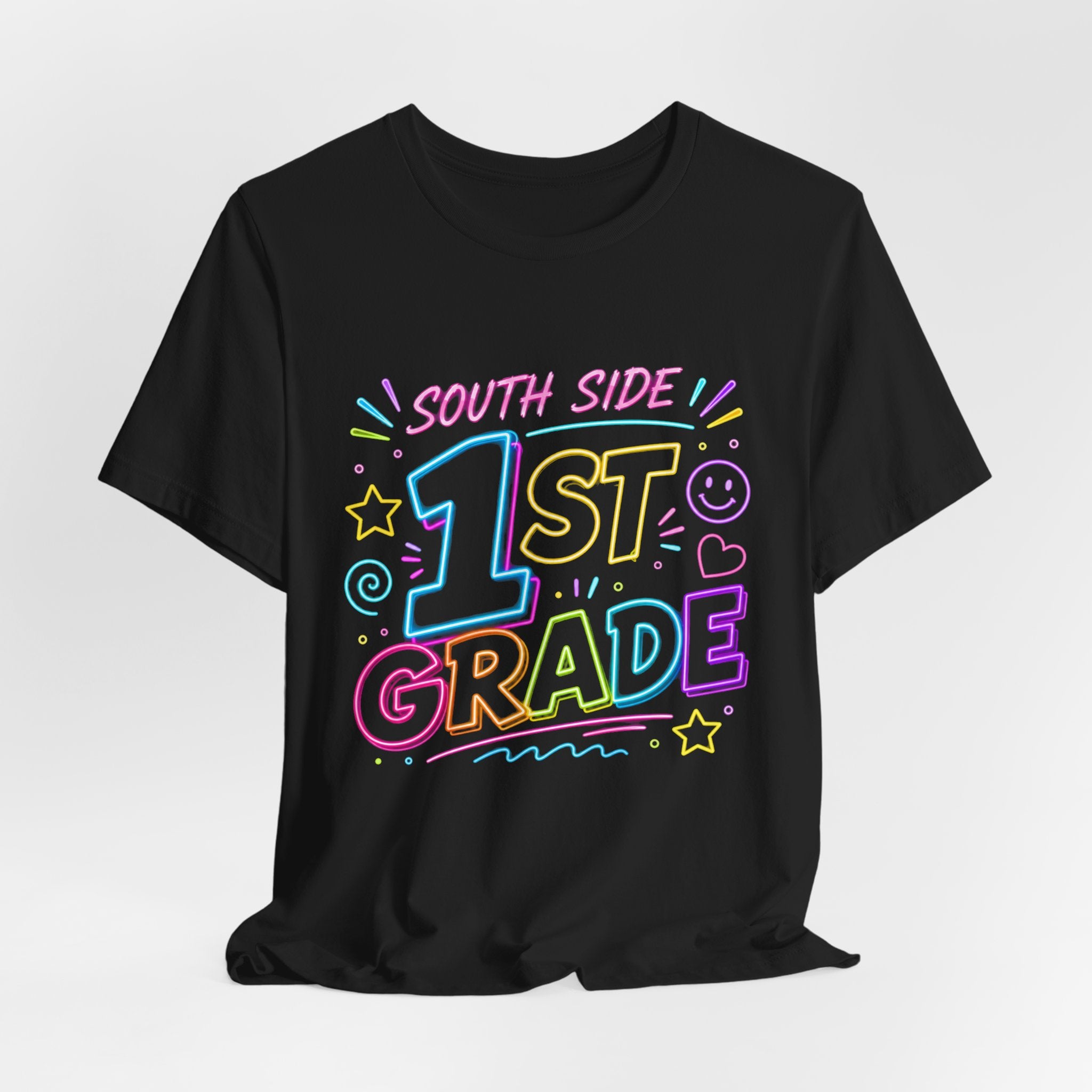 South Side 1st Grade T-Shirt — Colorful Pastel Back-to-School Tee for First Graders