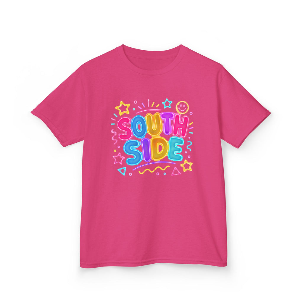 Kids T‑Shirt — South Side Colorful Bubble Letters