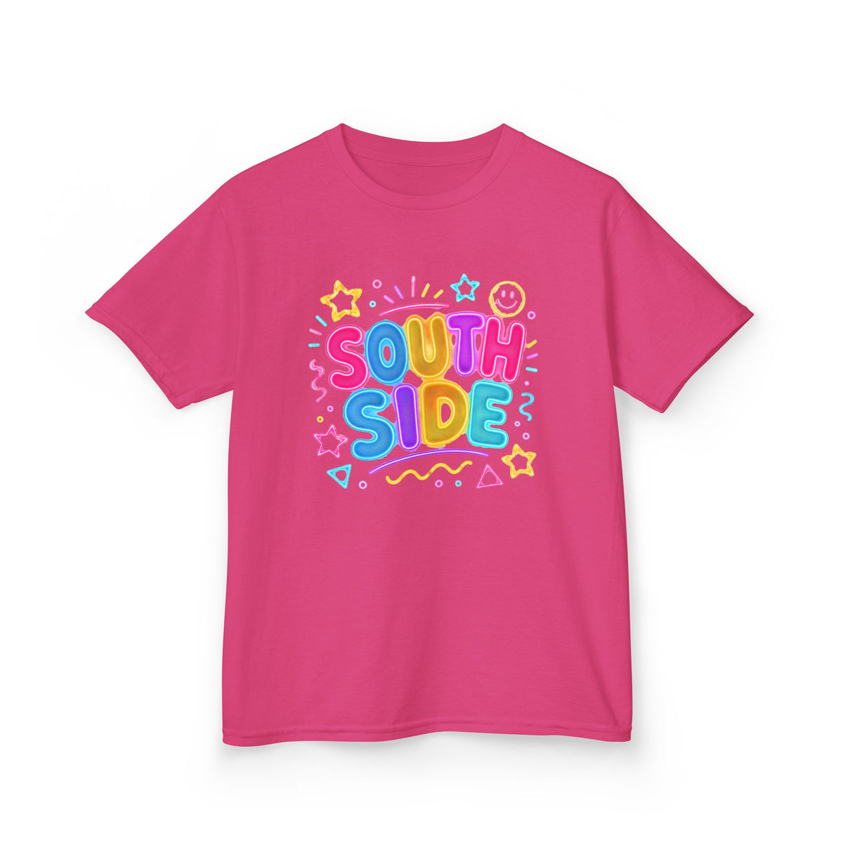 Kids T‑Shirt — South Side Colorful Bubble Letters