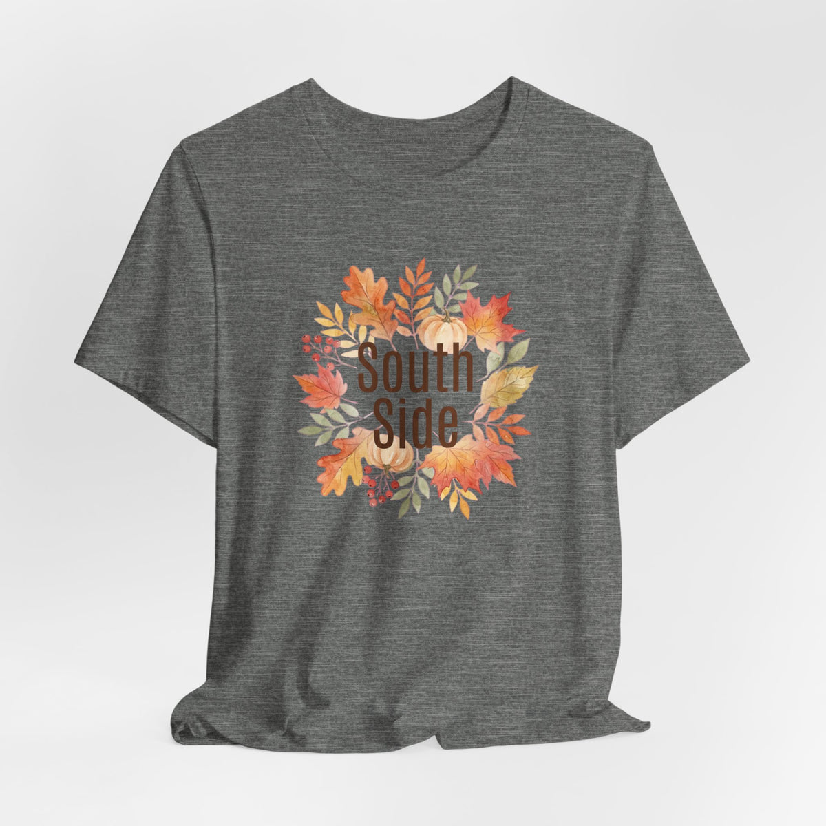 South Side Wreath T-Shirt | Thanksgiving Fall Leaves, Harvest Shirt