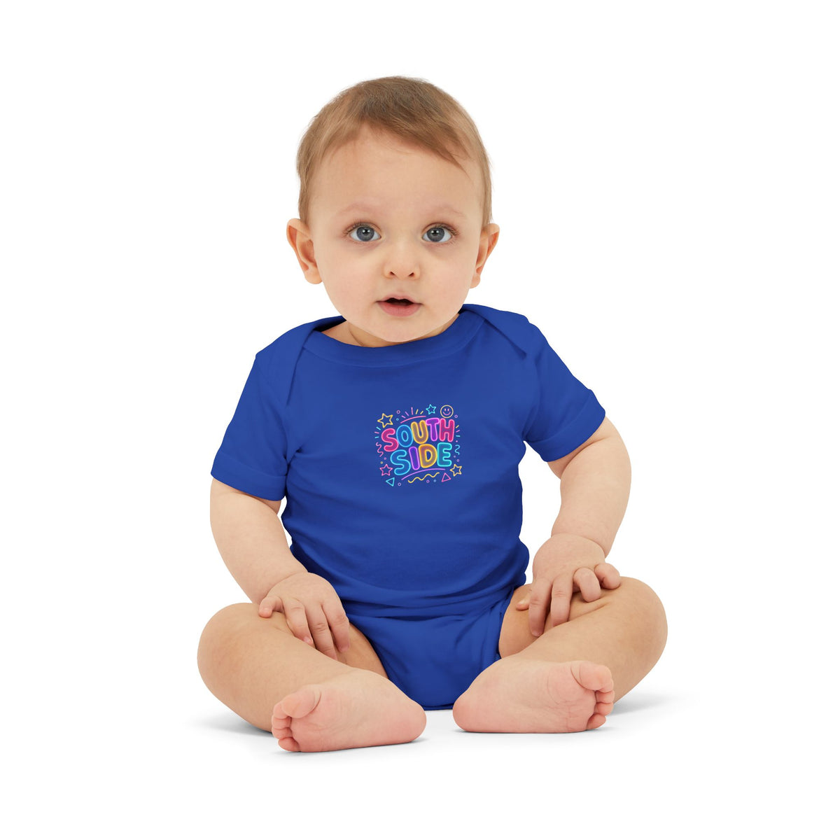 Infant Onesie - "South Side" Colorful Baby Bodysuit (Cute Retro Graphic)