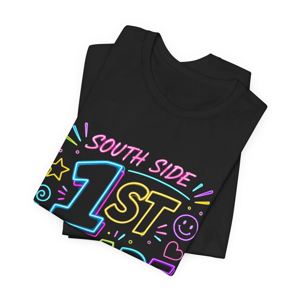 South Side 1st Grade T-Shirt — Colorful Pastel Back-to-School Tee for First Graders