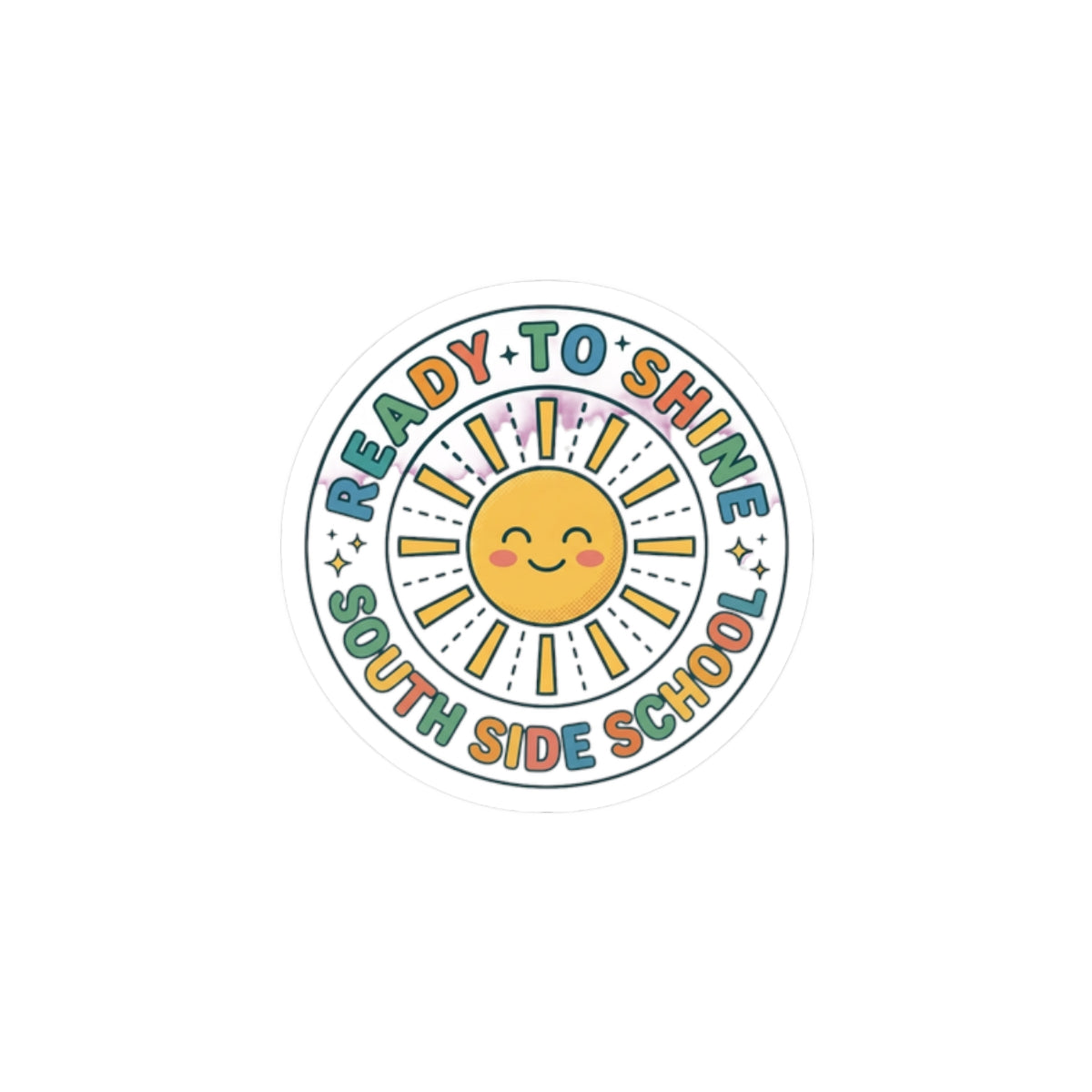 Ready to Shine Sun Sticker | First Day of School, Grade Personalization