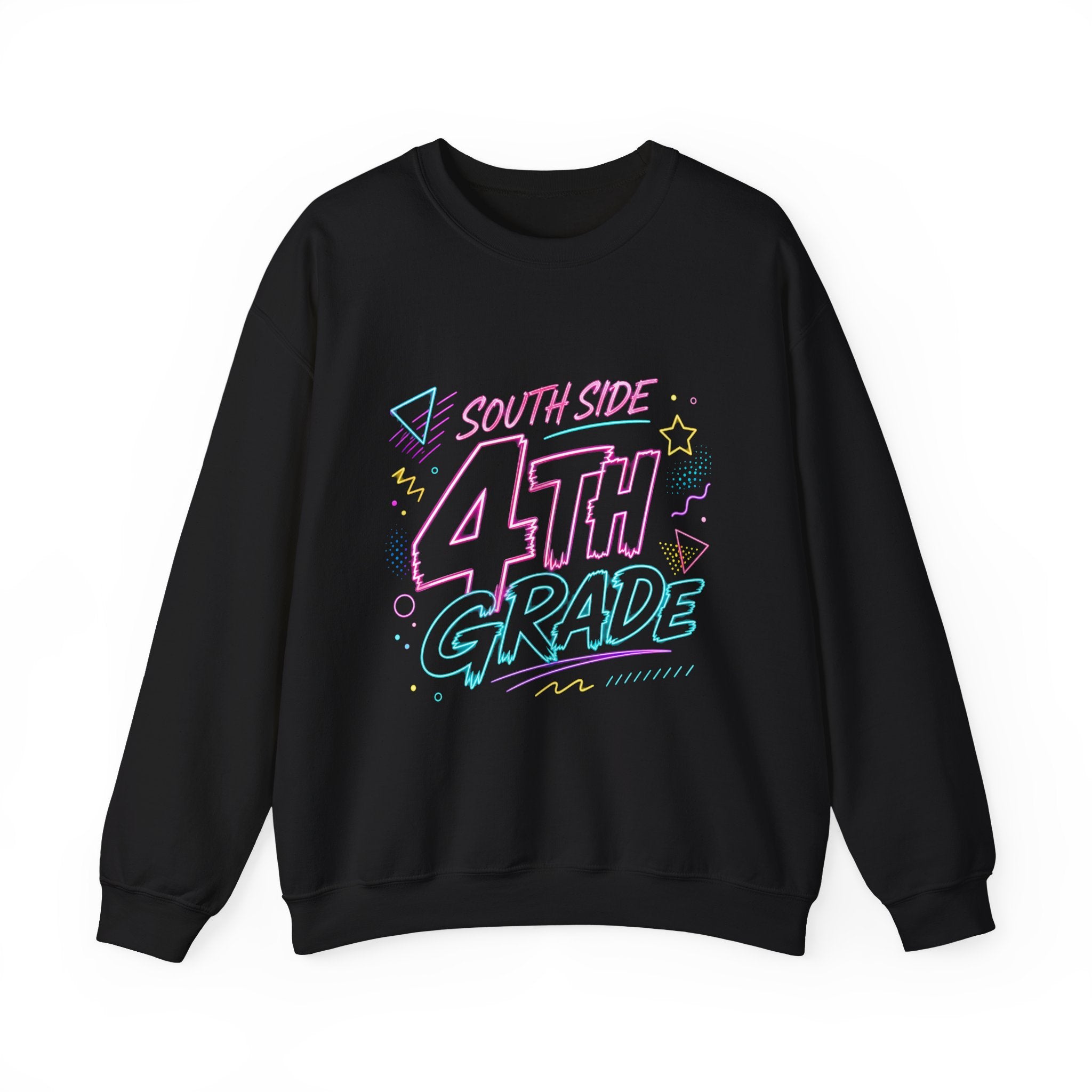 4th Grade Crewneck Sweatshirt — South Side Retro Pastel School Shirt