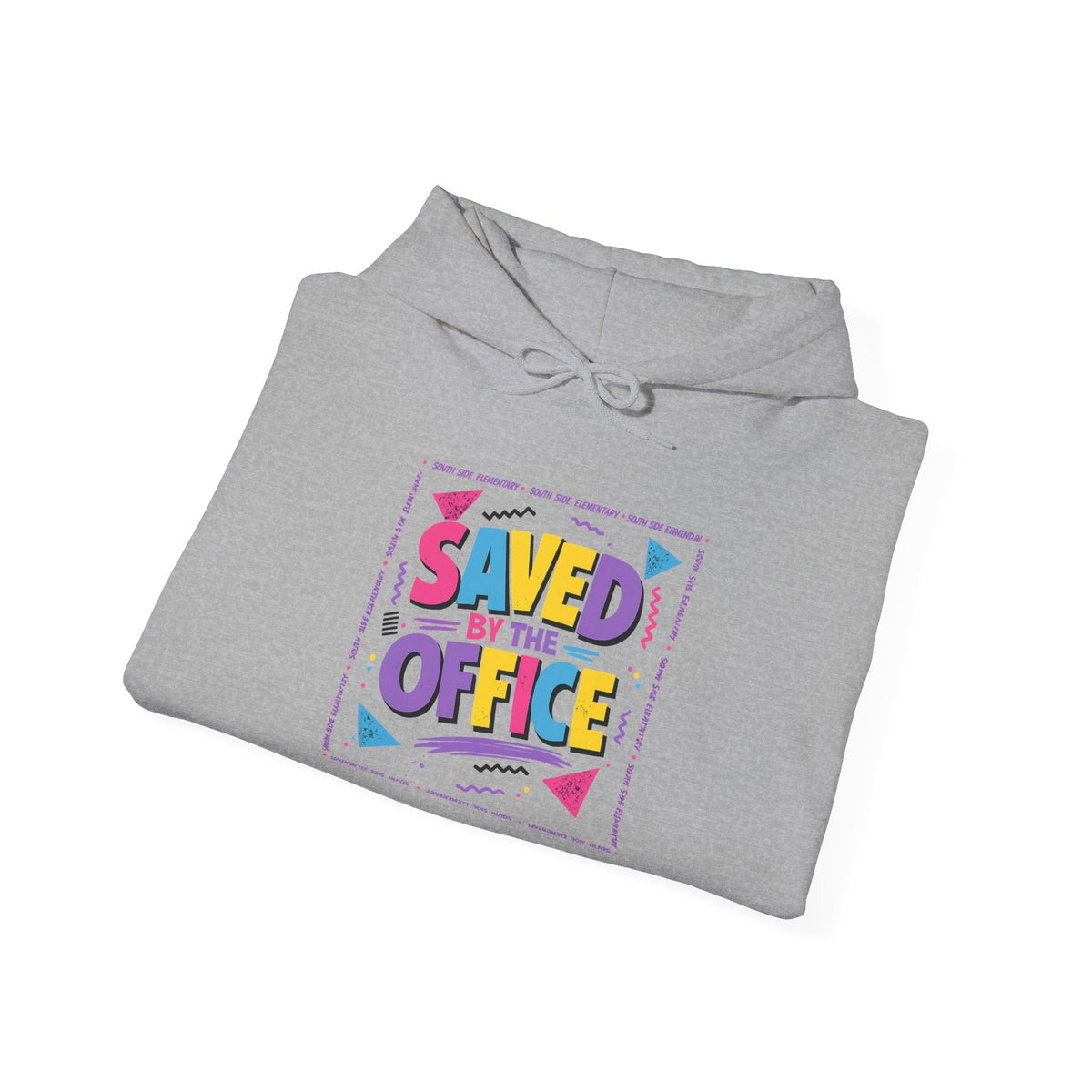 Hoodie — "Saved by the Office" Retro Graphic Pullover
