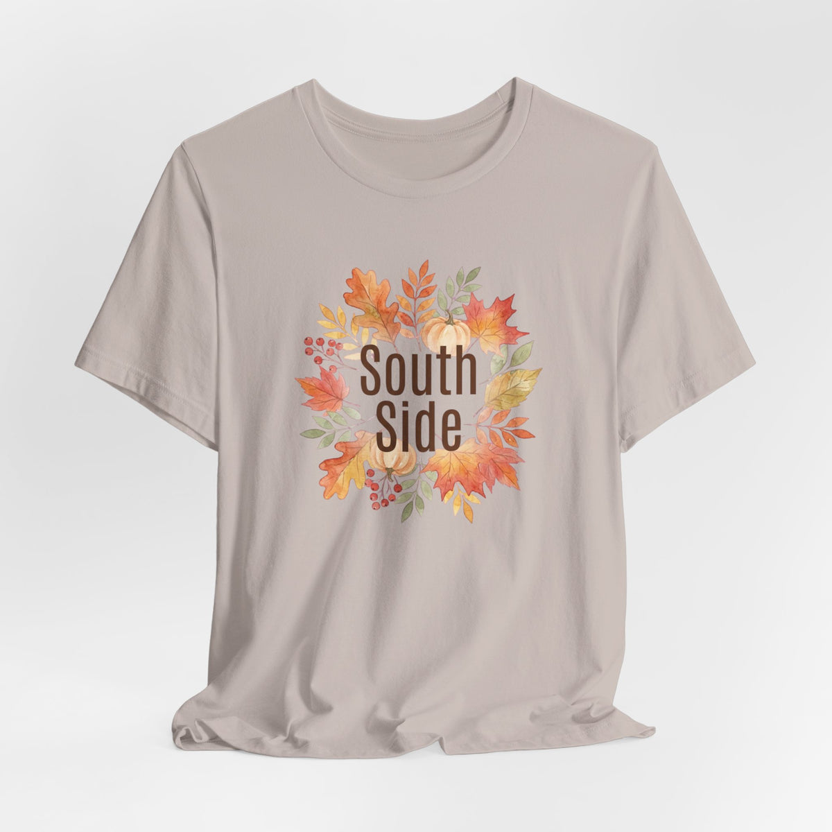 South Side Wreath T-Shirt | Thanksgiving Fall Leaves, Harvest Shirt
