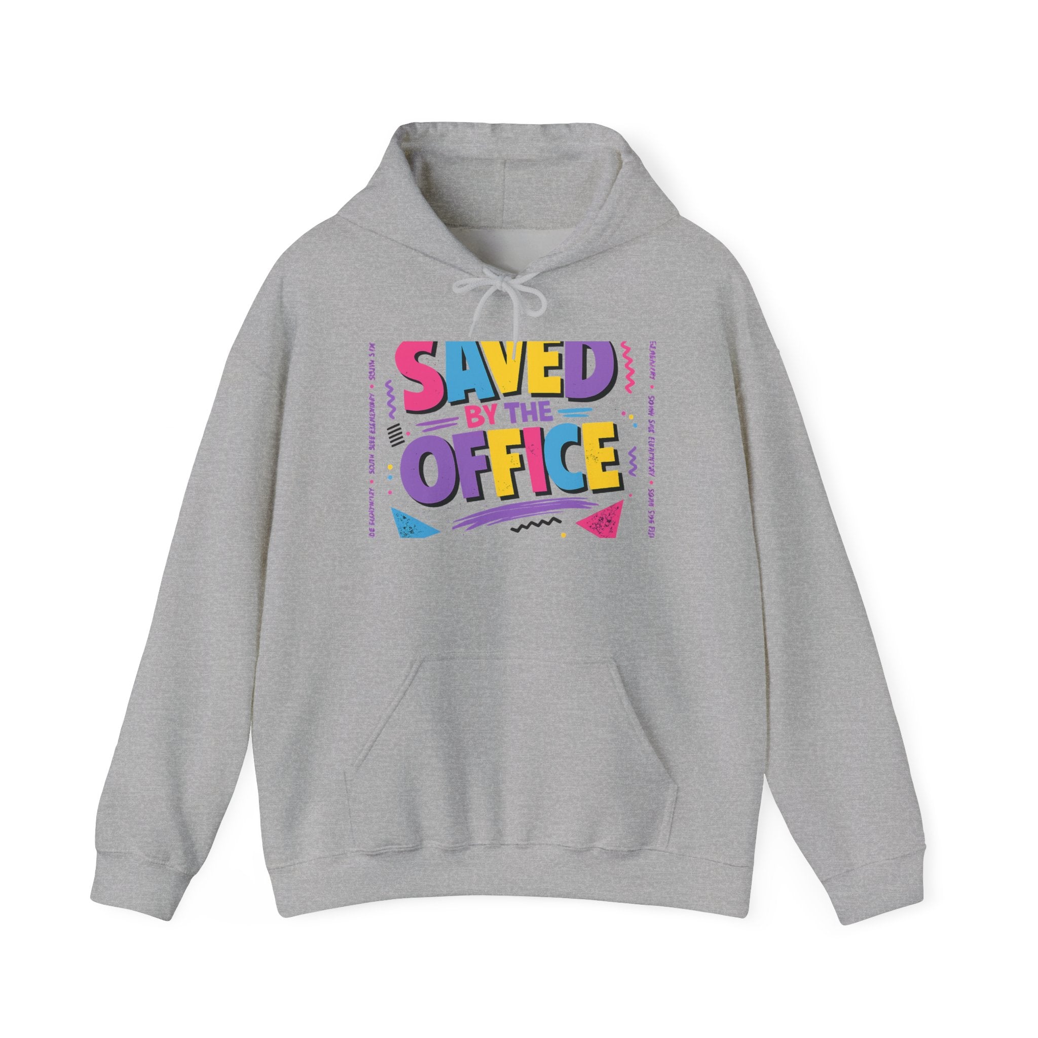 Hoodie — "Saved by the Office" Retro Graphic Pullover