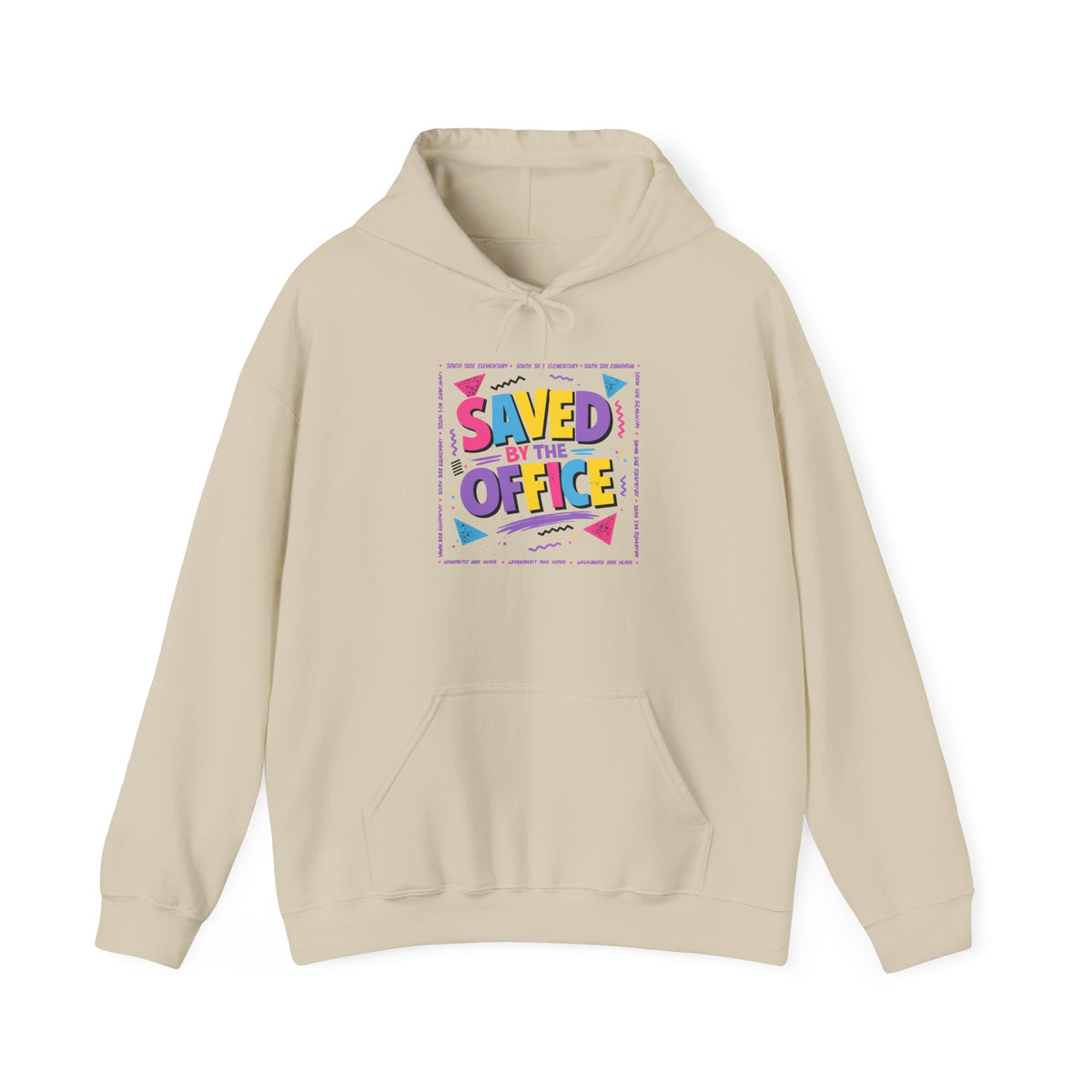 Hoodie — "Saved by the Office" Retro Graphic Pullover