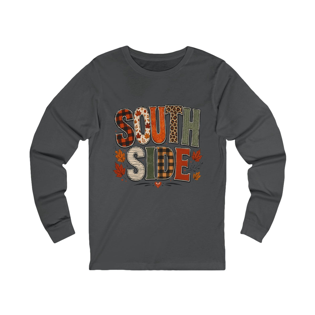 Fall Plaid & Leaf South Side Long Sleeve Tee