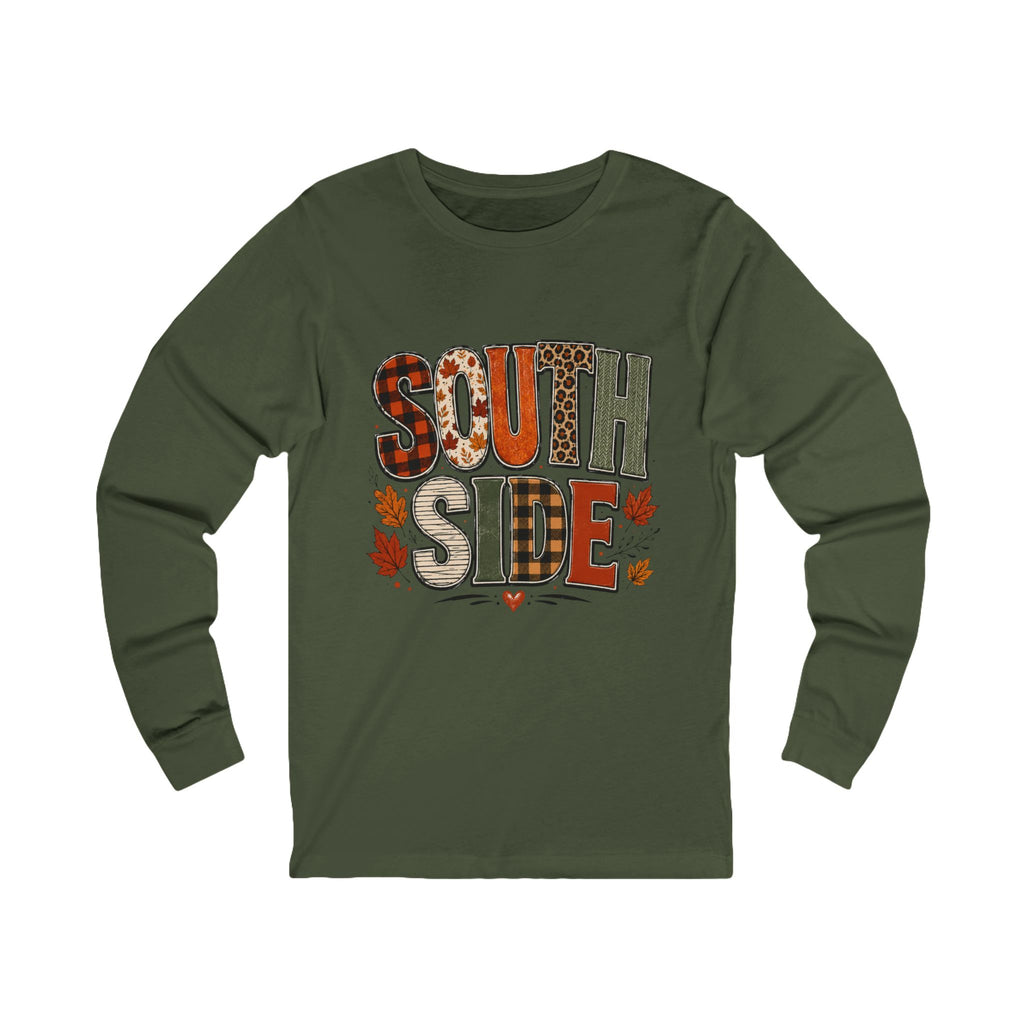 Fall Plaid & Leaf South Side Long Sleeve Tee