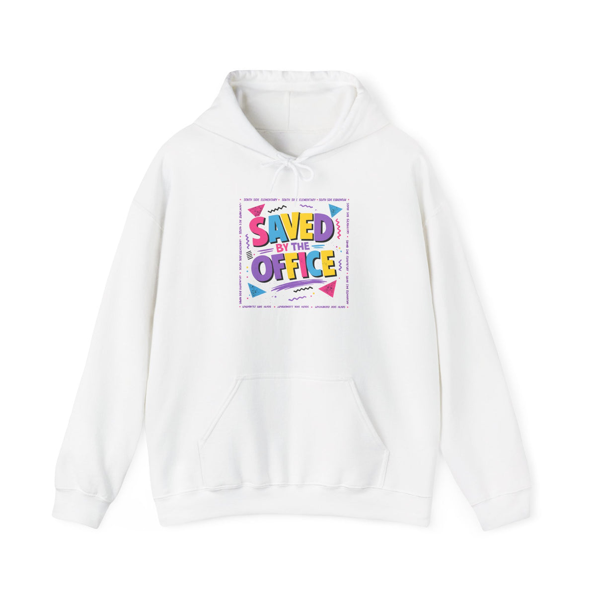 Hoodie — "Saved by the Office" Retro Graphic Pullover