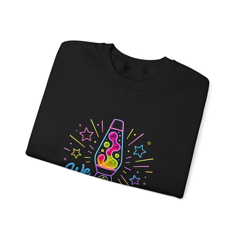Lava Lamp Crewneck Sweatshirt — "We Lava Side" Retro Pastel Graphic