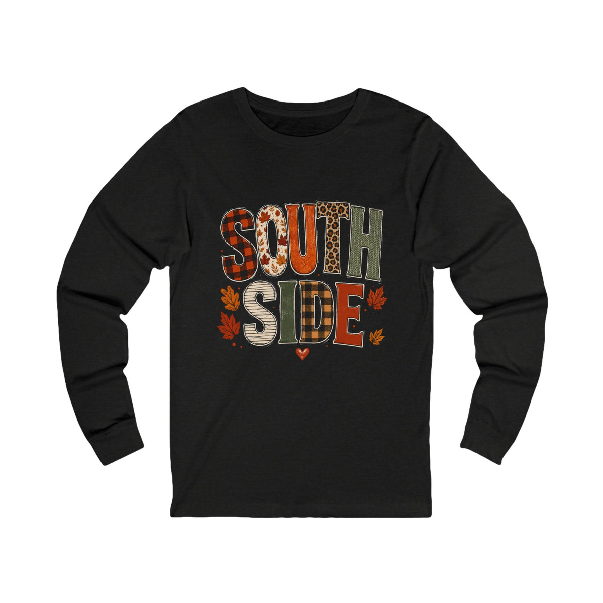Fall Plaid & Leaf South Side Long Sleeve Tee