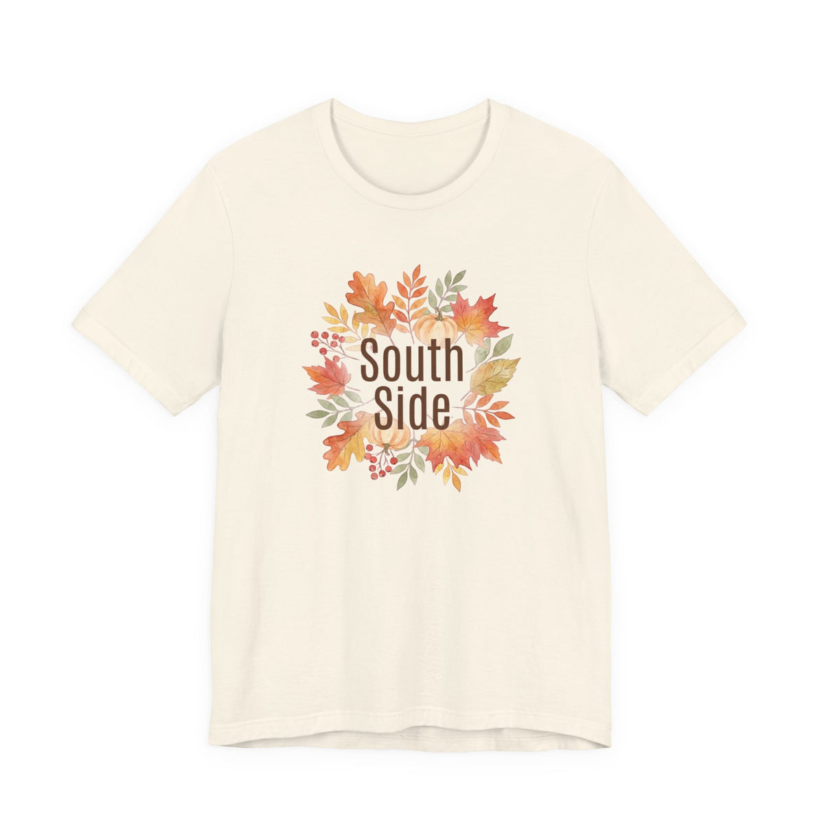 South Side Wreath T-Shirt | Thanksgiving Fall Leaves, Harvest Shirt