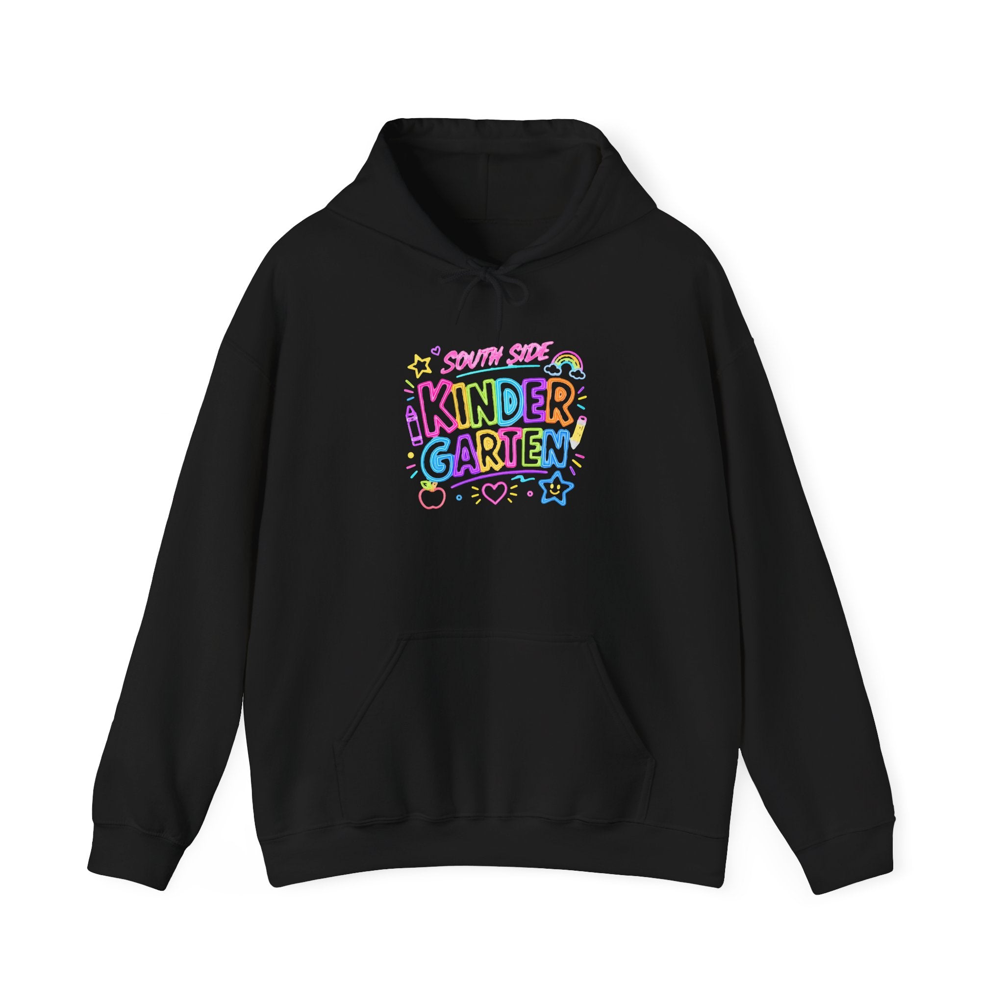 Kindergarten Colorblock Hoodie — Cute Pastel Back-to-School Sweatshirt