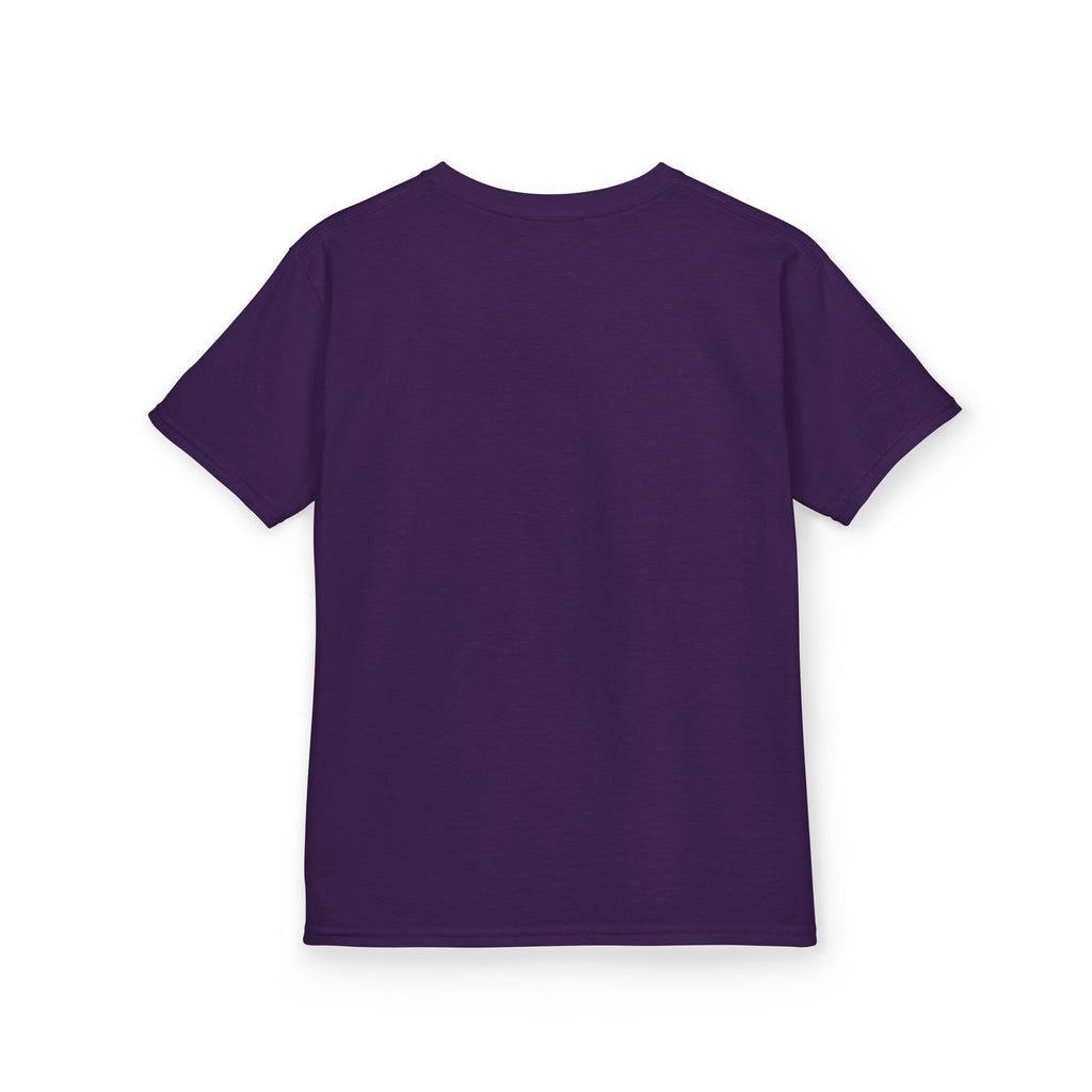 Kids T-Shirt — "Read More, Glow Brighter" Neon Bookworm Graphic