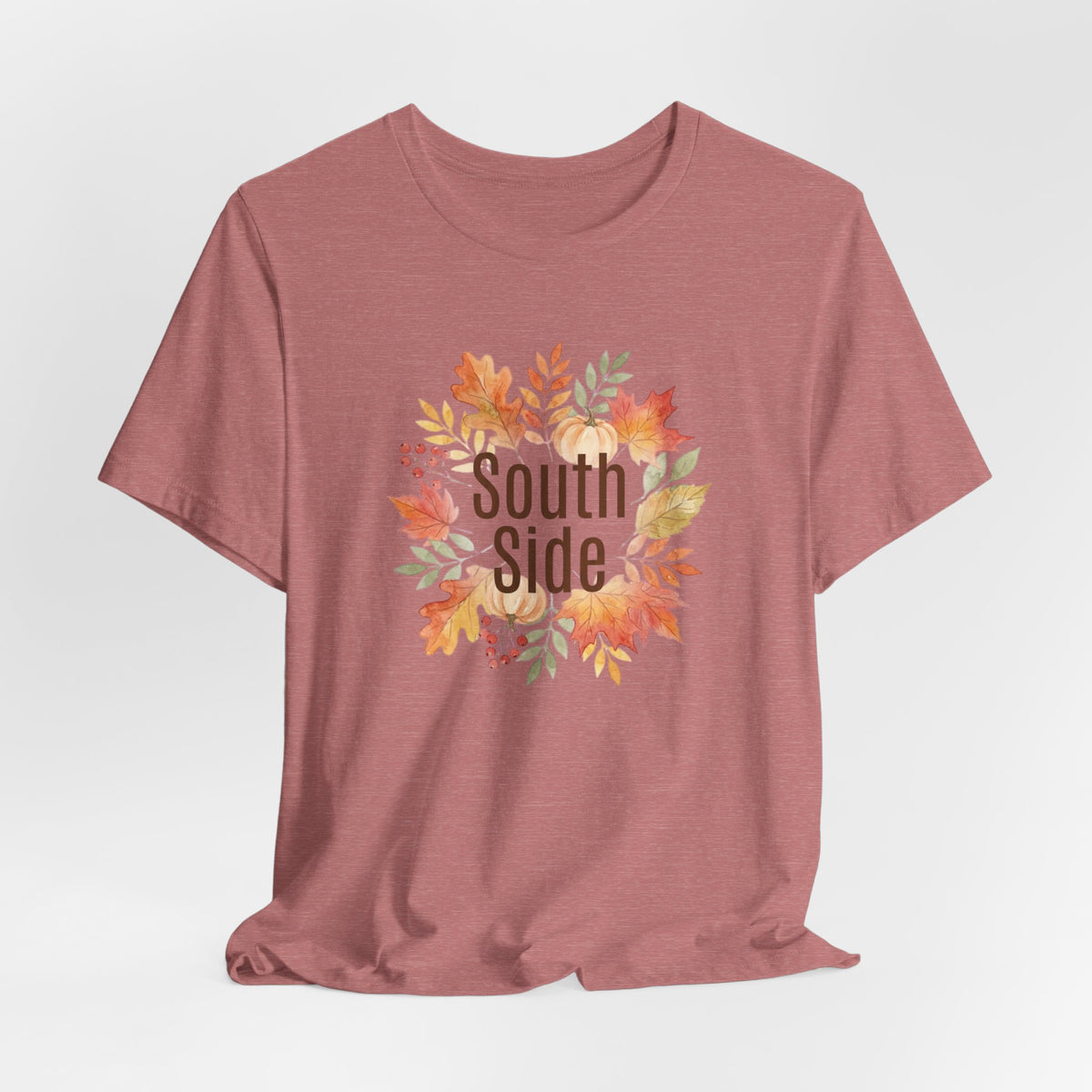 South Side Wreath T-Shirt | Thanksgiving Fall Leaves, Harvest Shirt