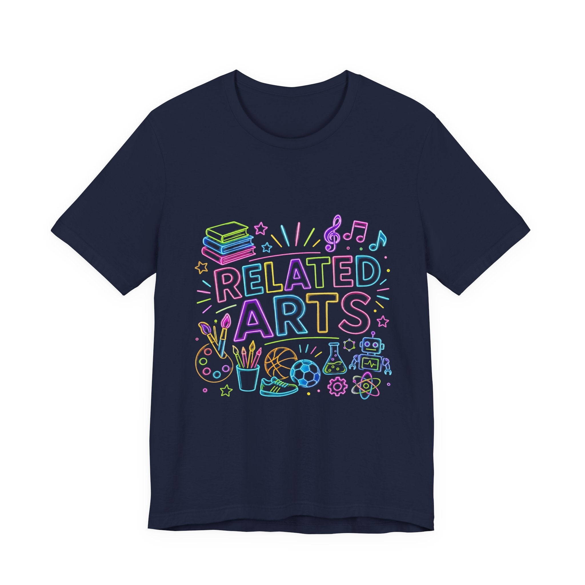 Related Arts T-Shirt — Pastel School Subjects Graphic Tee
