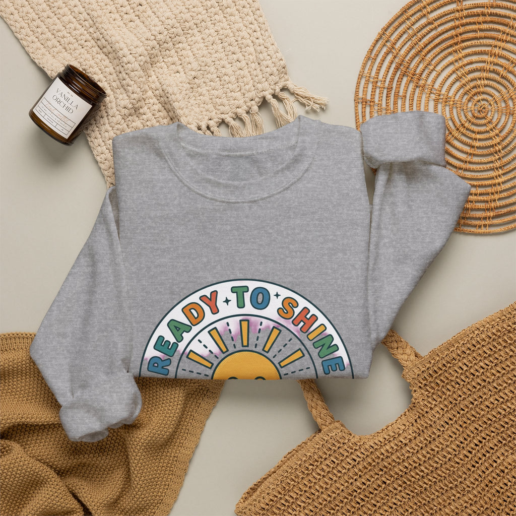 Ready to Shine Sweatshirt | First Day of School, Grade Personalization