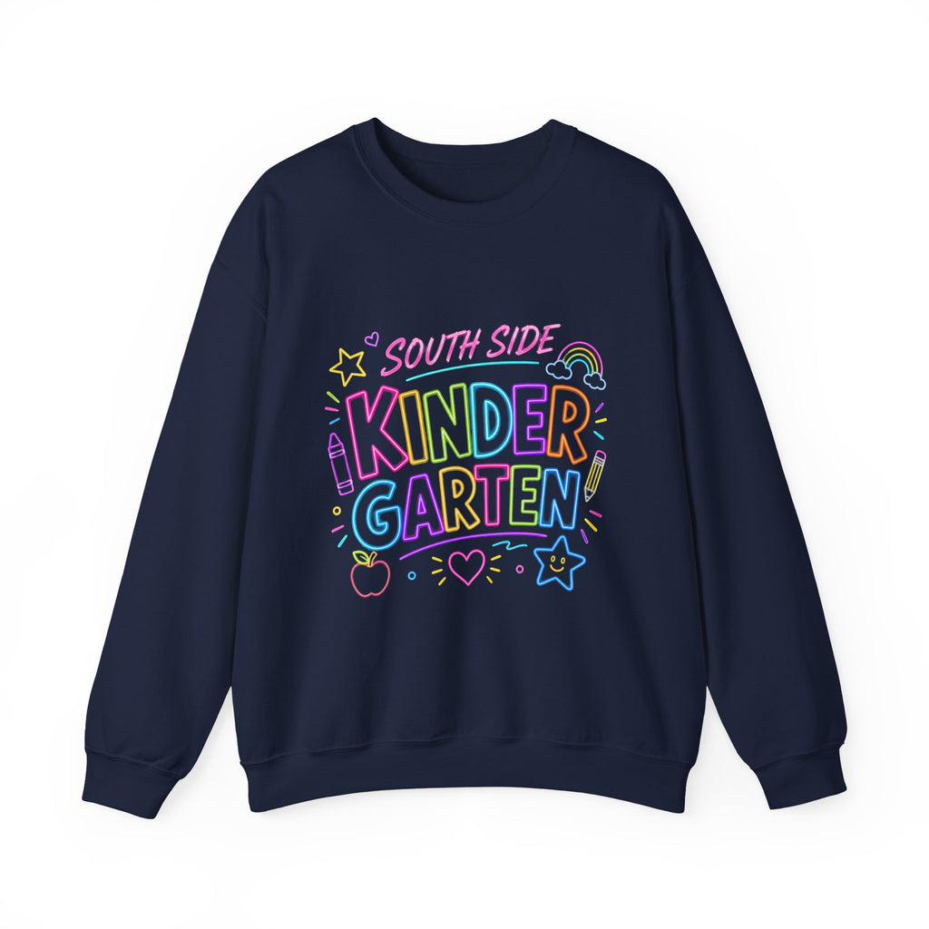 Kindergarten Crewneck Sweatshirt — South Side Pastel Kids School Shirt
