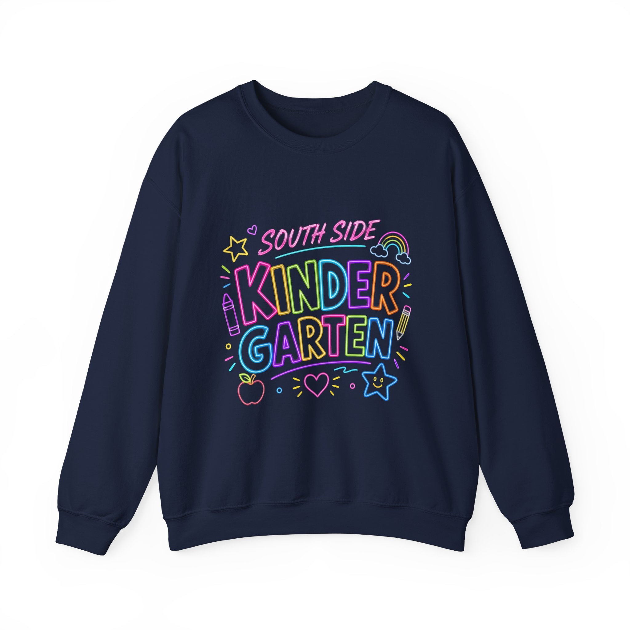 Kindergarten Crewneck Sweatshirt — South Side Pastel Kids School Shirt