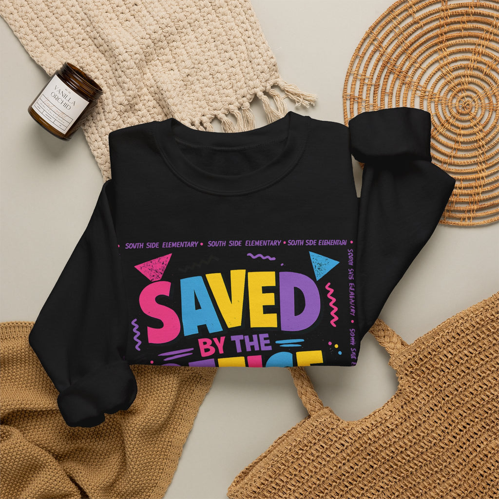 Saved by the Office Crewneck Sweatshirt — 90s Retro Graphic for Office Fans