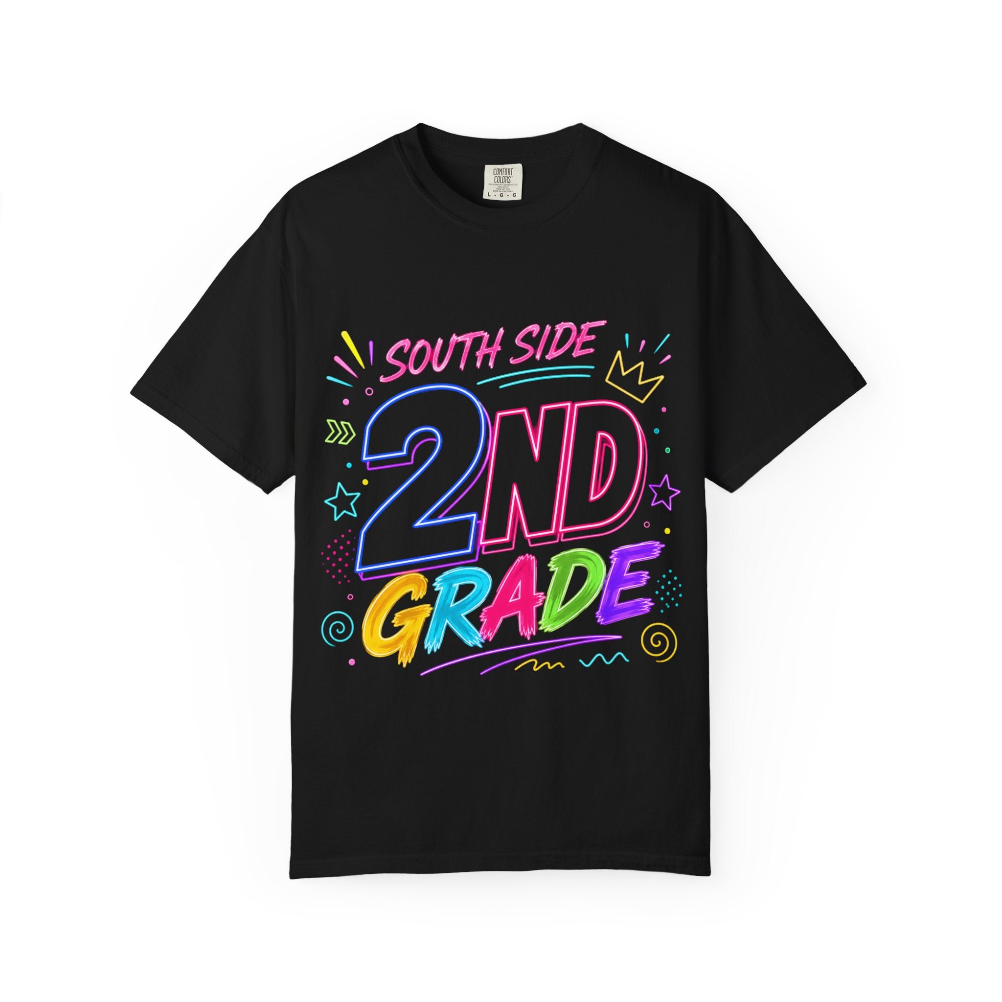 2nd Grade Teacher T-Shirt — "South Side 2nd Grade" Colorful School Tee