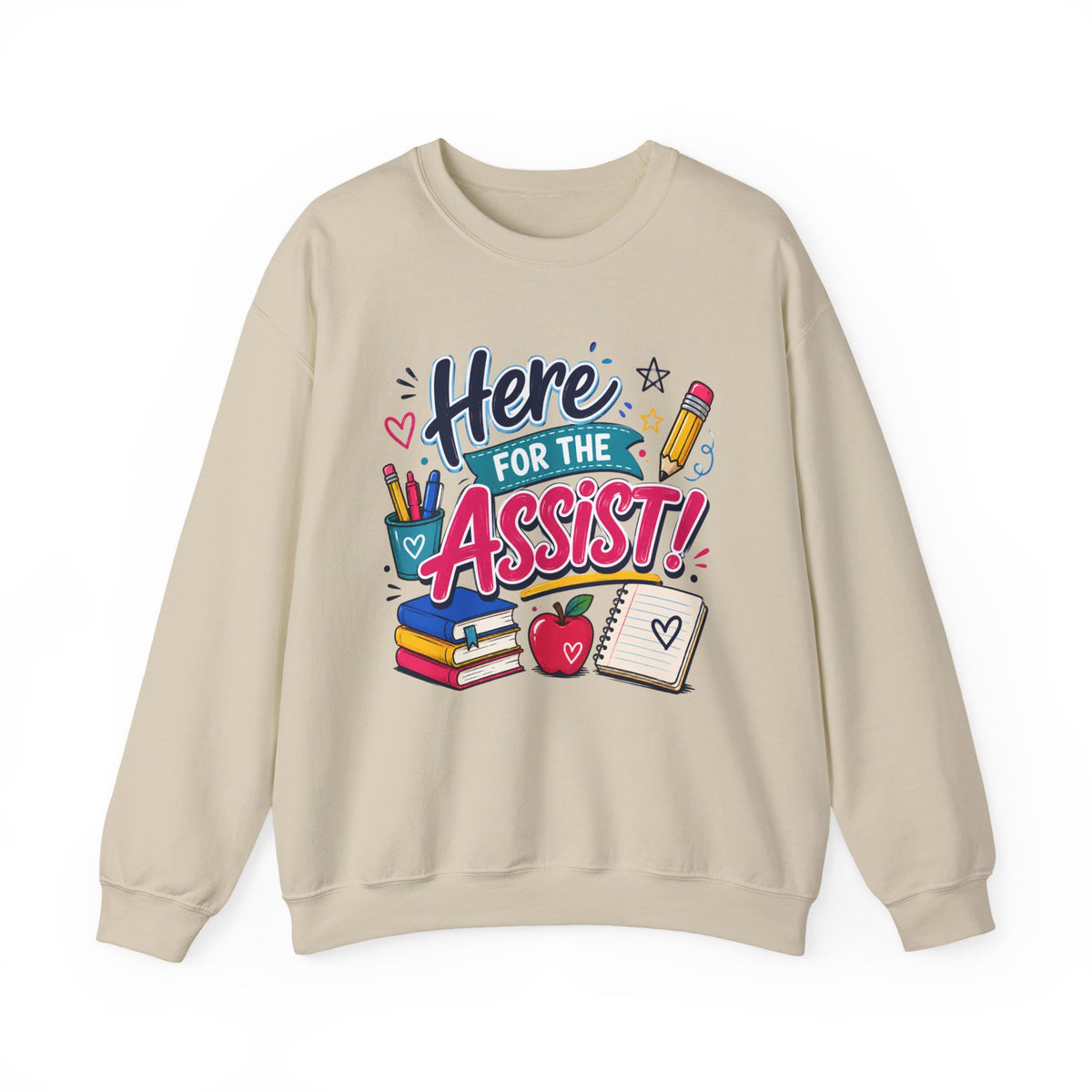 "Here for the Assist!" School Graphic
