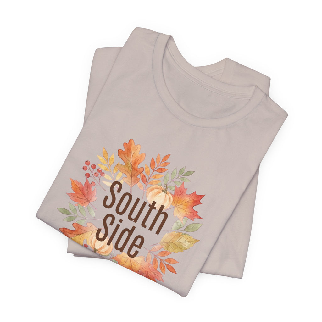 South Side Wreath T-Shirt | Thanksgiving Fall Leaves, Harvest Shirt
